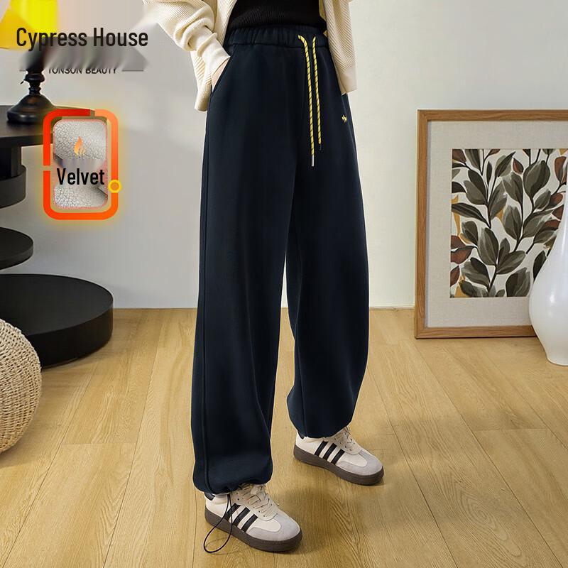 

Women s Fleece-Lined Wide-Leg Casual Pants XL