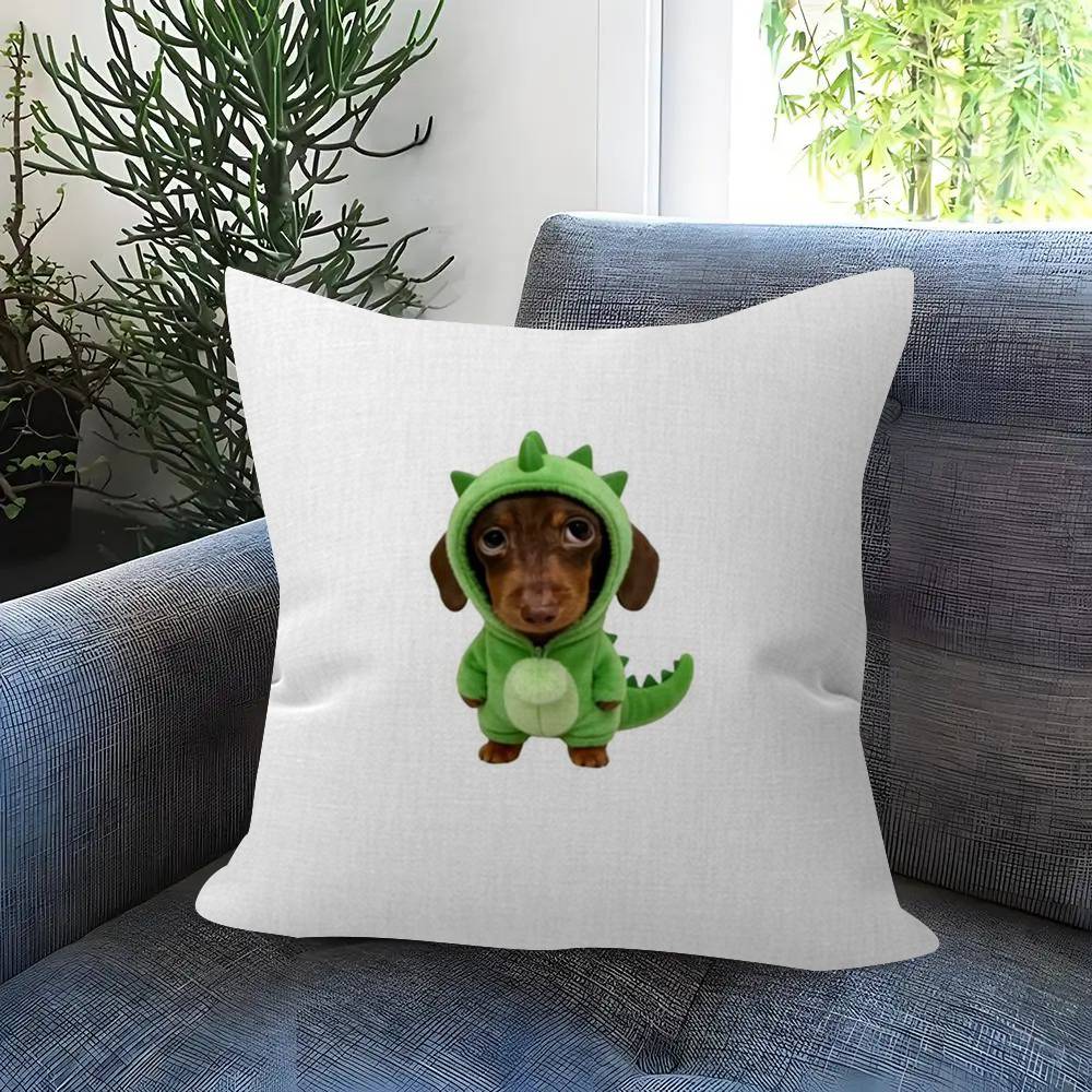 

Sausage Dog Dachshund cute Cushion Cover Pillowcase Upholstery Sofa Throw Pillow Home Decor Pillowcas 30x30 cm
