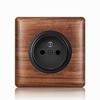 Nordic Toggle Industrial Style Solid Wood 86 Type Single/Double Gang Switch Socket