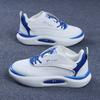 Autum New Leather Men Chunky Sneaker Designer Casual Running Shoes Fashion Street Wear Microfiber Leather Slip on Workout Shoes