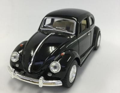 Kinsmart 1/32 Scale 1967 Classic Beetle Pull-Back Die-Cast Miniature Car (Black)
