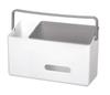 Diaper Storage with Hangs Over Baby Care 39cm Wide X Deep X Made In Japan Like-it Handle, Crib, Storage, 18.2cm 22.2cm High, Gray,