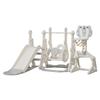 OSJ Slide, Swing Set, Basketball Hoop, Three-Level Adjustable Swing, Indoor Playground Equipment for Home Use, Large Playground Equipment, Gift, 40kg