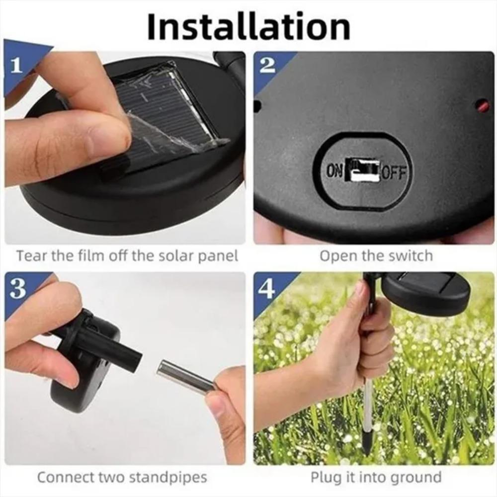1/2/4Pcs 200LED Solar LED Firework Fairy Light Outdoor Garden Decoration Lawn Pathway Light For Patio Yard Party Christmas Wedding