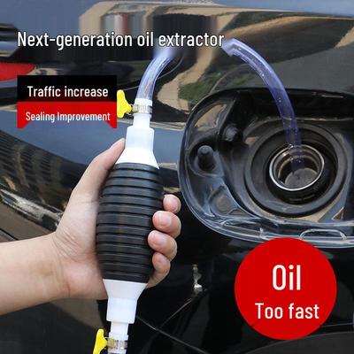Manual Car Oil Siphon Pump Kit - Includes Suction Tube & Hose for Oil, Water, and Urea Extraction