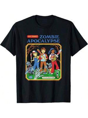 My First Zombie Apocalypse Retro Dark Humor T-Shirt