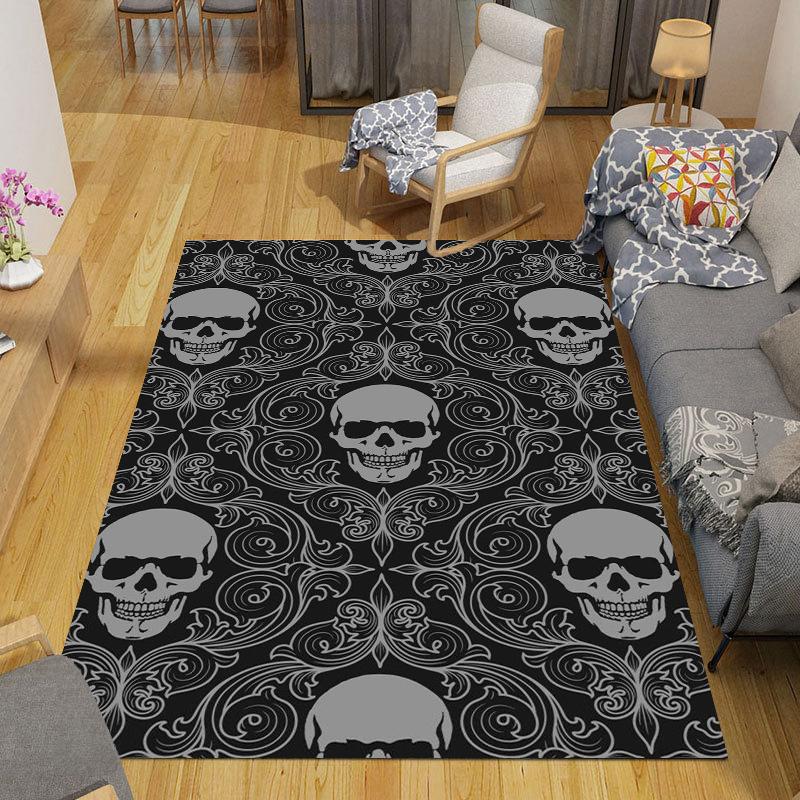 Satın alın Skull Cartoon Anime Manga Room Decor Floor Rug Carpet Living ...