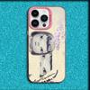 Cute Y-Yoshitomo Nara Phone Case For iPhone 16,15,14,13,12,11,Mini,Pro,MAX Pink Matte Silicone Cover