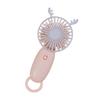 Animal Horn Mini Handheld Fan with Hanging Loop Speed Adjustable Cat Ears Cooling Fan Quiet Summer Travel Outdoor Portable Personal Fan