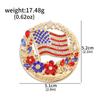 Popular US Flag Star Heart Earrings and Pendant Set