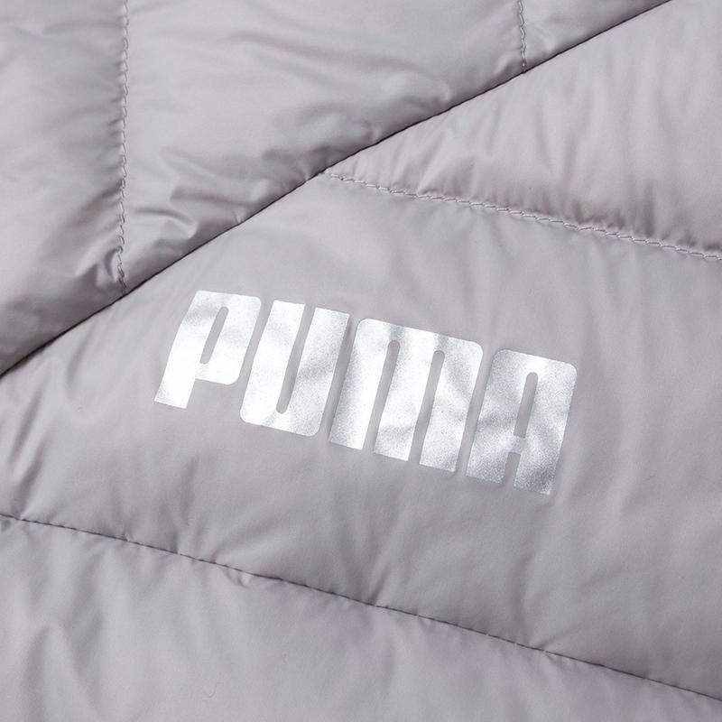 Puma Color Block Logo Print Sports Warm Windproof Down Jacket Men Jacket Gray 672393-14