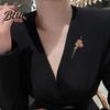 Dress Brooch Pin Bouquet Artistic Vase Shape Lightweight Alloy Insert