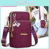 Vertical Womens Mobile Shoulder Phone Bag 2024 Nylon Oxford Cloth Small Messenger With Zipper Coin Purse