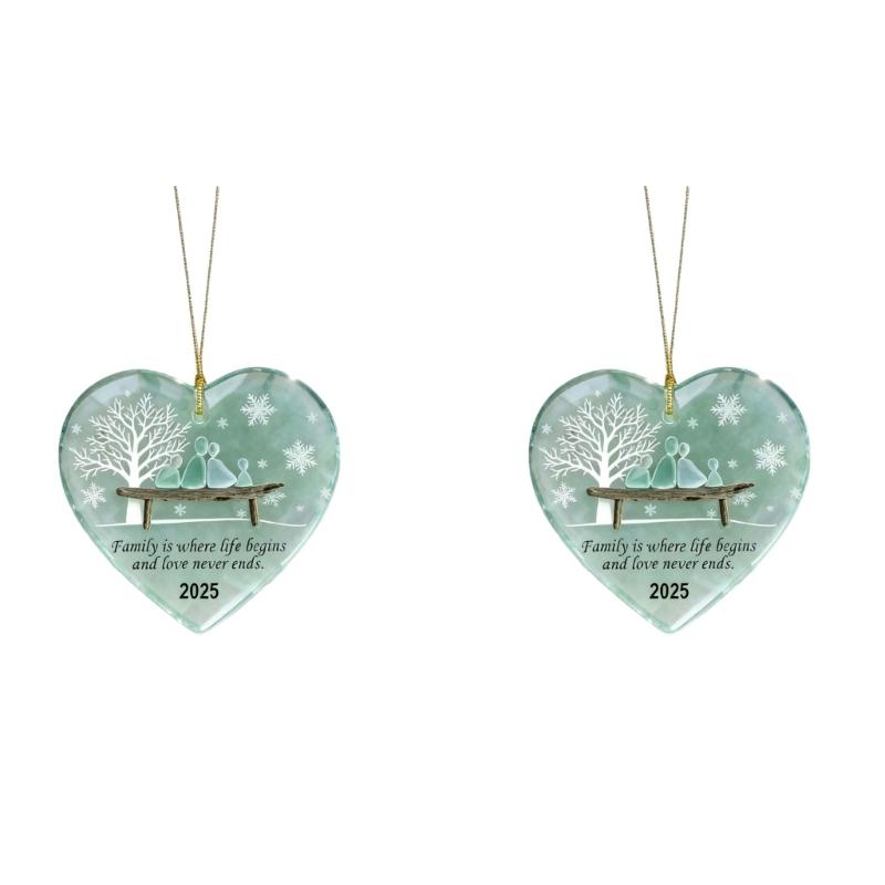 

Easy Installation Heart Shaped Yard Decoration Christmas Party Hanging Ornament Accessories for Outdoor Use 1