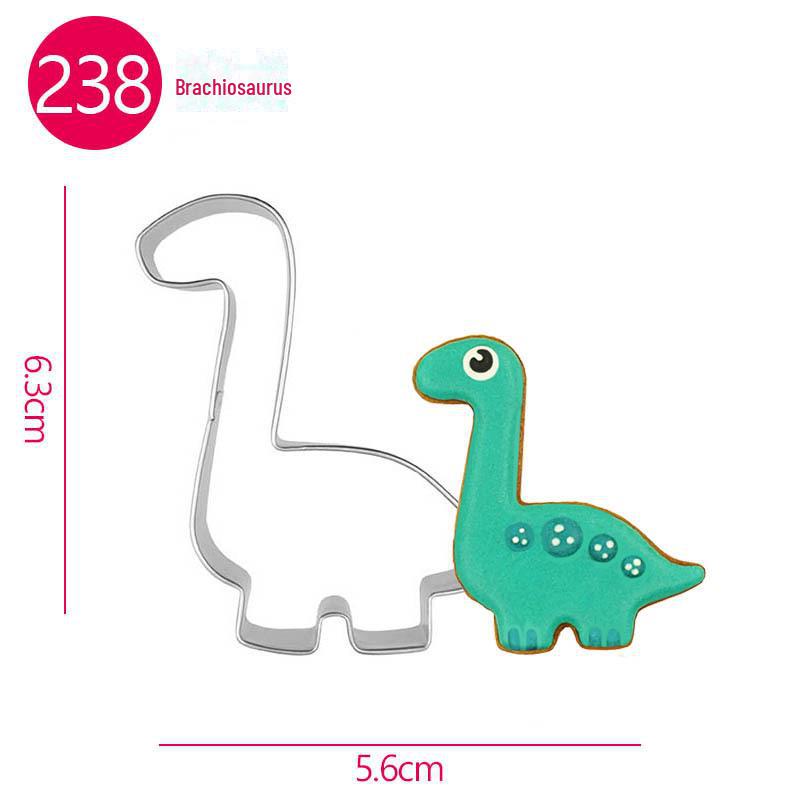 

Набір форм з нержавіючої сталі для печива та мастики - Дизайн слона та жирафа