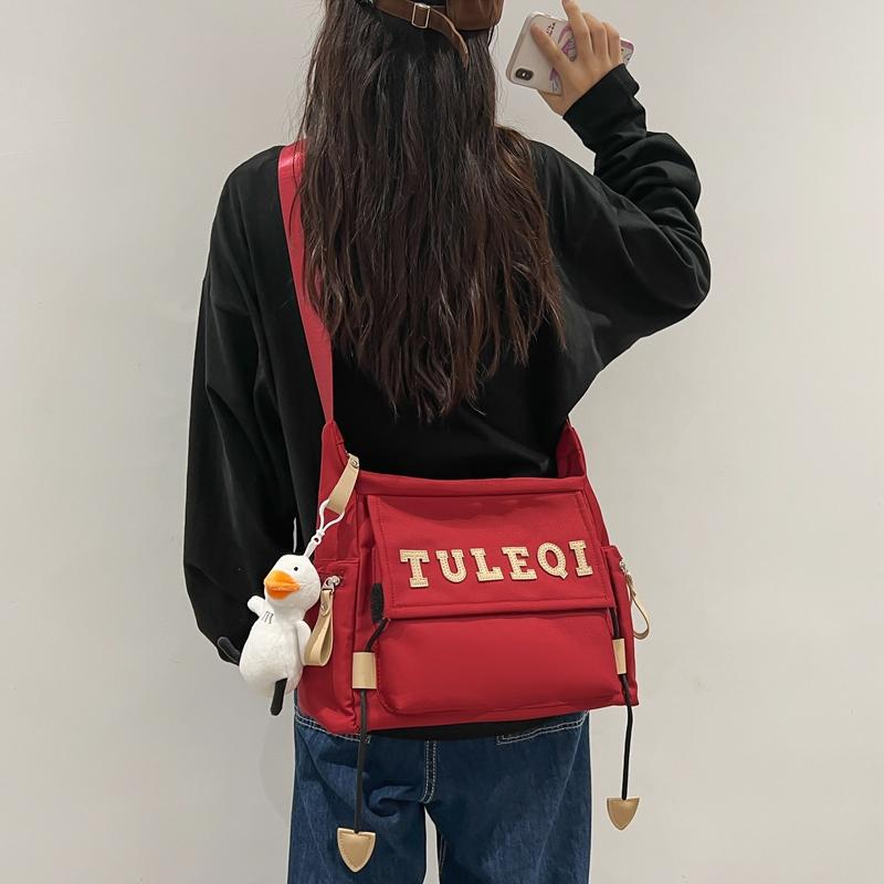 Crossbody Bag Women Large Capacity Backpack Student Class Shoulder Bag Men Messenger Bag