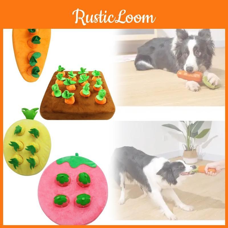Toys Dog Interactive Strawberry Pineapple Carrot Snuffle Mat Dogs Plush Puzzle