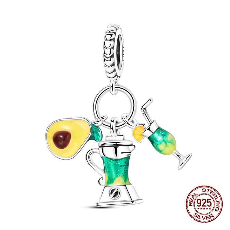 Charms Copper Three-In-One Series Charms Beads Fit 3Mm Original Bracelet Womens Diy Fine Jewelry Gifts