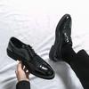 Moda Nowa Moda Męskie Oksfordy Buty Skórzane Buty Lakierowane Formalne Biznesowe Oddychające Buty Wizytowe Puste Siateczkowe Na Zewnątrz Płaskie