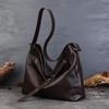Johnature Genuine Leather Women's Bag Commuting Large Capacity Tote Bag Retro Lazy Shoulder Crossbody Bag