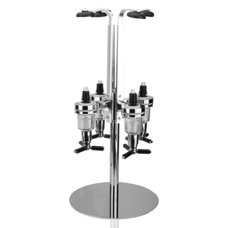 4-Head Rotating Wine Rack Liquor Dispenser Creative Wine Inverted Holder Stand