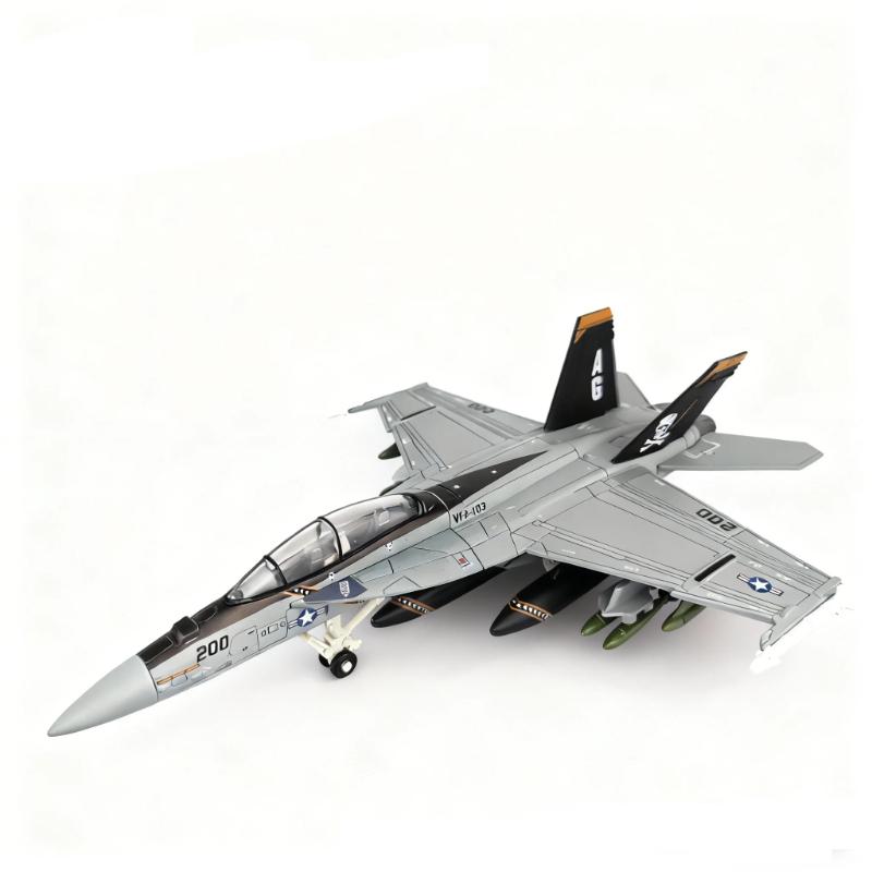1:Réplica em Escala 72 F18 F-18 VF103 Grumman Tomcat Super Hornet F/A-18F Bandeira Pirata Caça Avião da Marinha dos EUA Brinquedo Modelo Militar