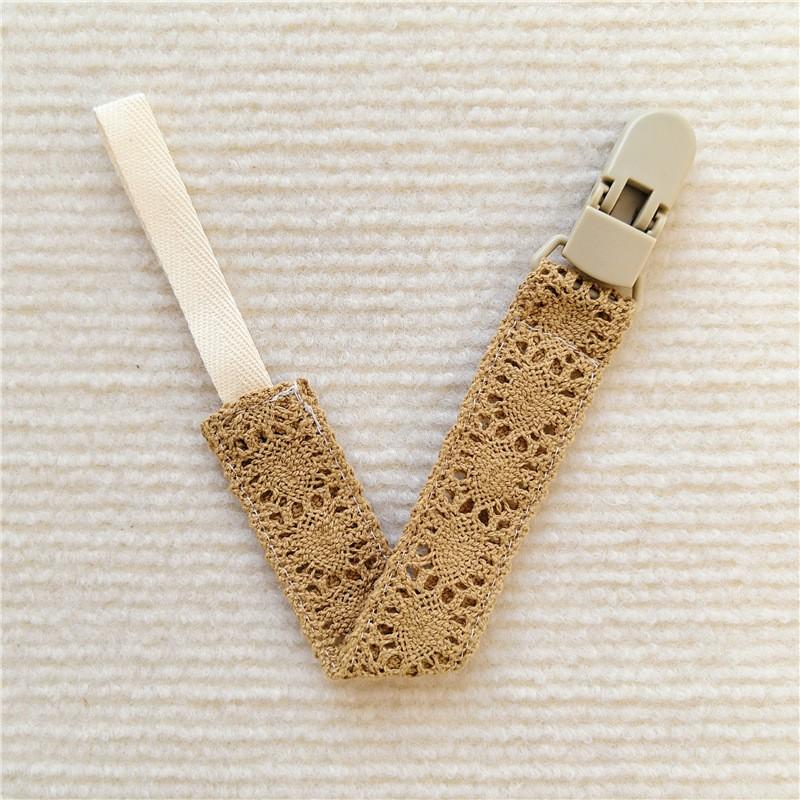 Infant Pacifier Clips Soft Lace Pacifier Chain Nipple Bracket Holder Ideal For Nipples Baby Toddler Toy Clip Infant Shower Gift Idea