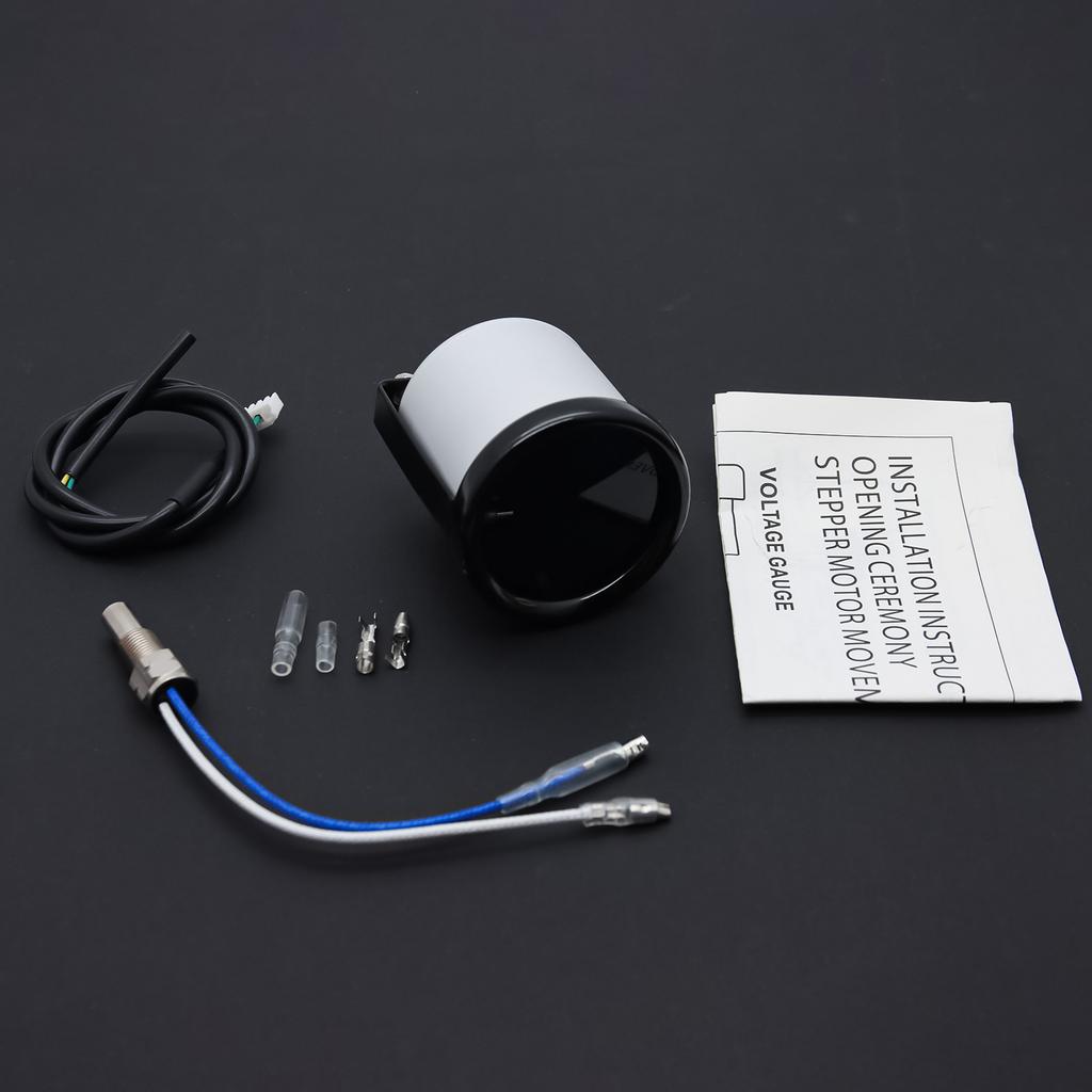 52mm 12V Professional Oil Temperature Gauge with 7 Colors Backlight 50-150℃ 100~300℉ 1/8NPT Oil Temp Sensor Universal for Car