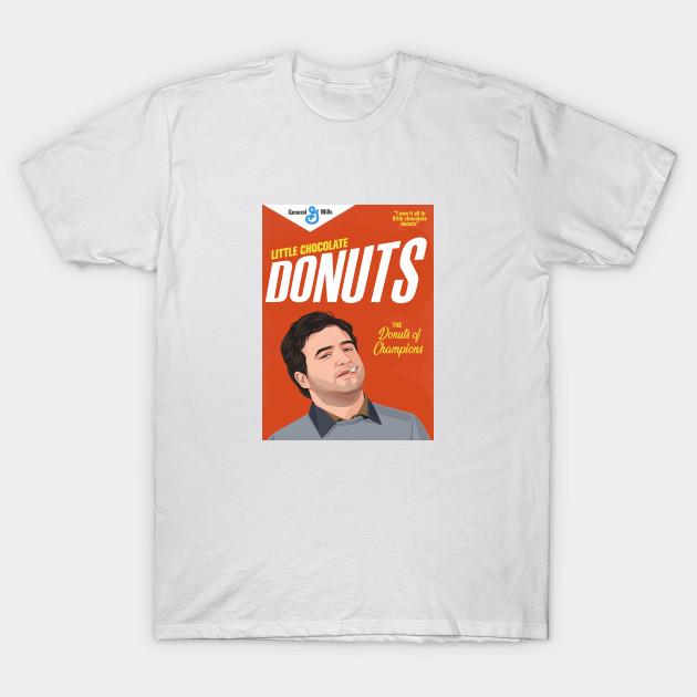 

Men Black Print T-shirt Little Chocolate Donuts - The Donuts Of Champions No-Cut Transfer Paper Print Cotton Tshirt XL білий