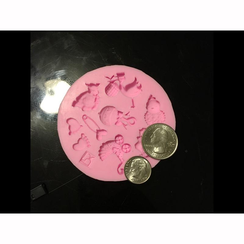 New SuperDeals Baby Silicone Mold for Fondant Cake Chocolate Decorating Candy Clay Sugarcraft 1 Pc
