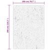 Oviedo Short Pile Rug Black 200 X 280 Cm