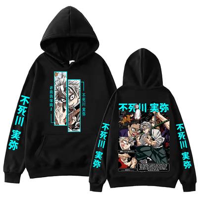 Demon Slayer Shinazugawa Sanemi Anime Hoodie Harajuku Hip Hop Pullover Tops Sweatshirt Gift