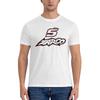 T-shirt da Pendolare Johann Zarco Semplice Stile Coreano Collo a Costine Basic Tee