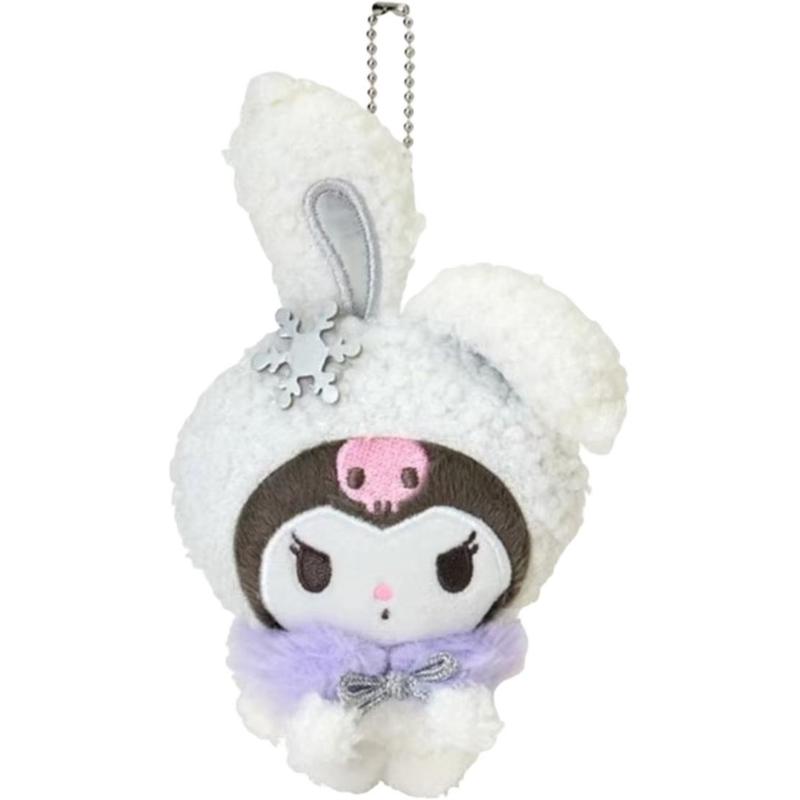 Sanrio Winter snow bunny series Kitty Melody doll plush pendant small size high Kuromi