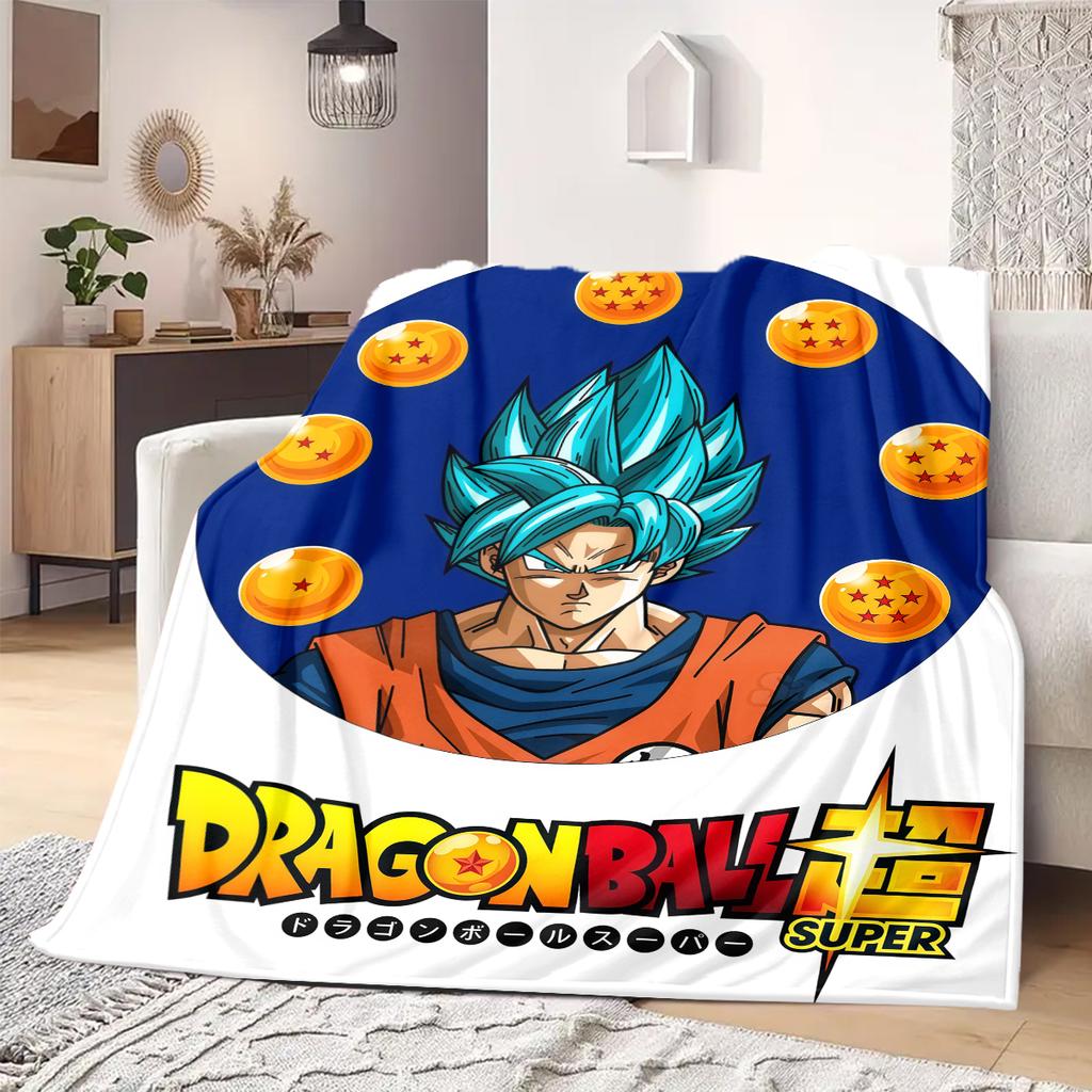 Dragon Ball Z Print Blanket Warm Comfortable Flannel Blanket Suitable for Bedrooms,Sofas, Beds,Chairs,Travel 30