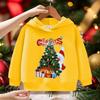 Children's Red Santa Claus Pattern Printed Hoodie for Girls Comfortable Outdoor Autumn/Winter Fashion Long Sleeve Hoodie