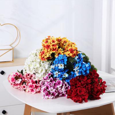 Fake Flower Decorative No Maintenance 9 Heads Artificial Crabapple Flower Wedding Bouquet Artificial Crabapple Flower Fake Flower