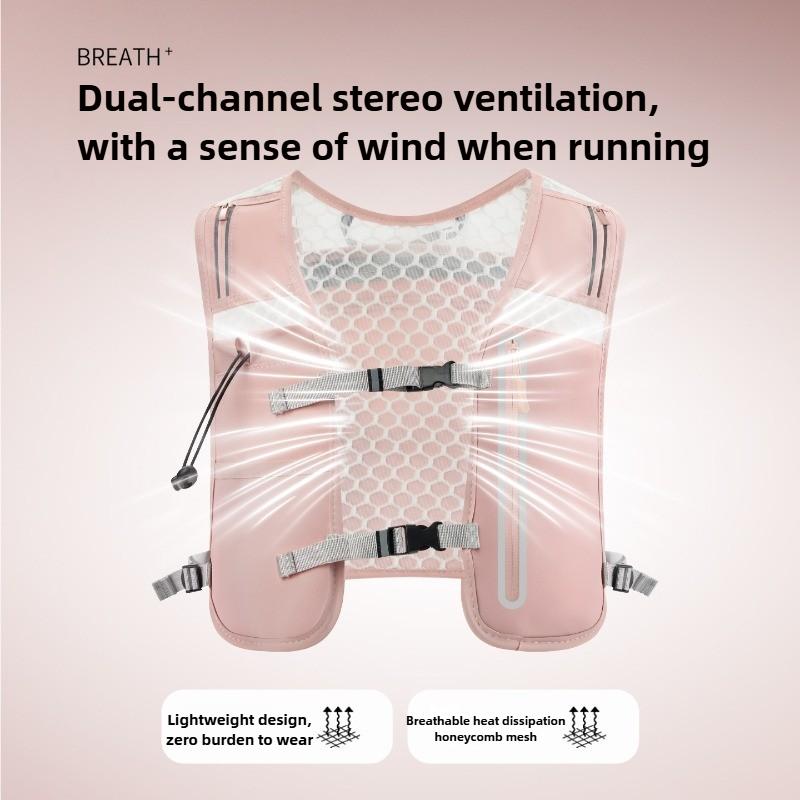 Ultralight Breathable Hydration Vest  Reflective Safety Running Vest for Men Women Adjustable Cycling Hiking Marathon Backpack