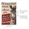 Metal Wall Art Giraffe with Piña Colada Sign for Bar Man Cave Gift