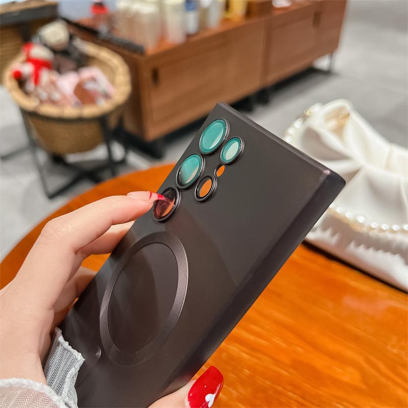 Applicable to Samsung note20Ultra mobile phone case Magsafe magnetic suction note20 soft note10 anti-drop protective case