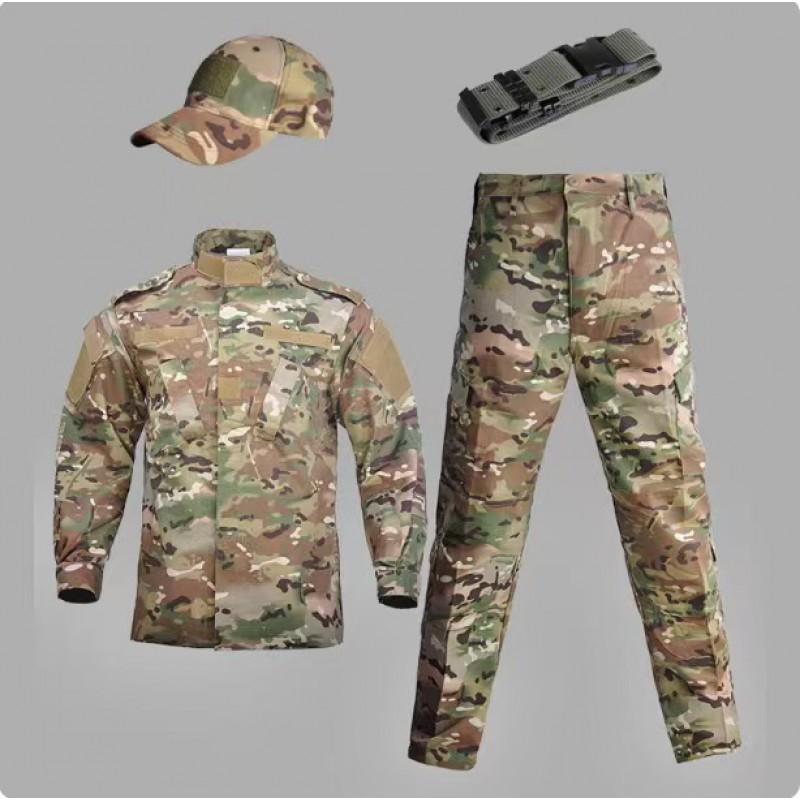 Herren Taktischer ACU-Stil Camo Outdoor Trainingsanzug Leichte Wander-Camping-Kampfuniform Set