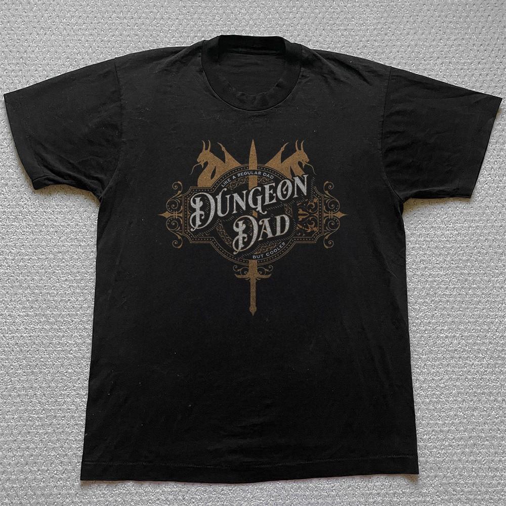 Dungeons amp Dragons Dungeon Dad Black Cotton Tshirt Size S5XL Unisex T-Shirt XXXXL