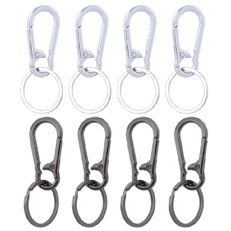 

8Pcs Zincs Alloys Keychains Carabiner Car Keychains Small Keyrings Removable Carabiner Hook Outdoor Camping Buckle 1