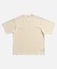 Mideueobdeiteu Vertical Ribbed Pocket Ss Tee Tee Cream