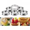Stainless Steel Mousse Cake Mold Heat-Resistant Perforated round Tart Ring Cookie Cutter Pastry Circle Baking Tool