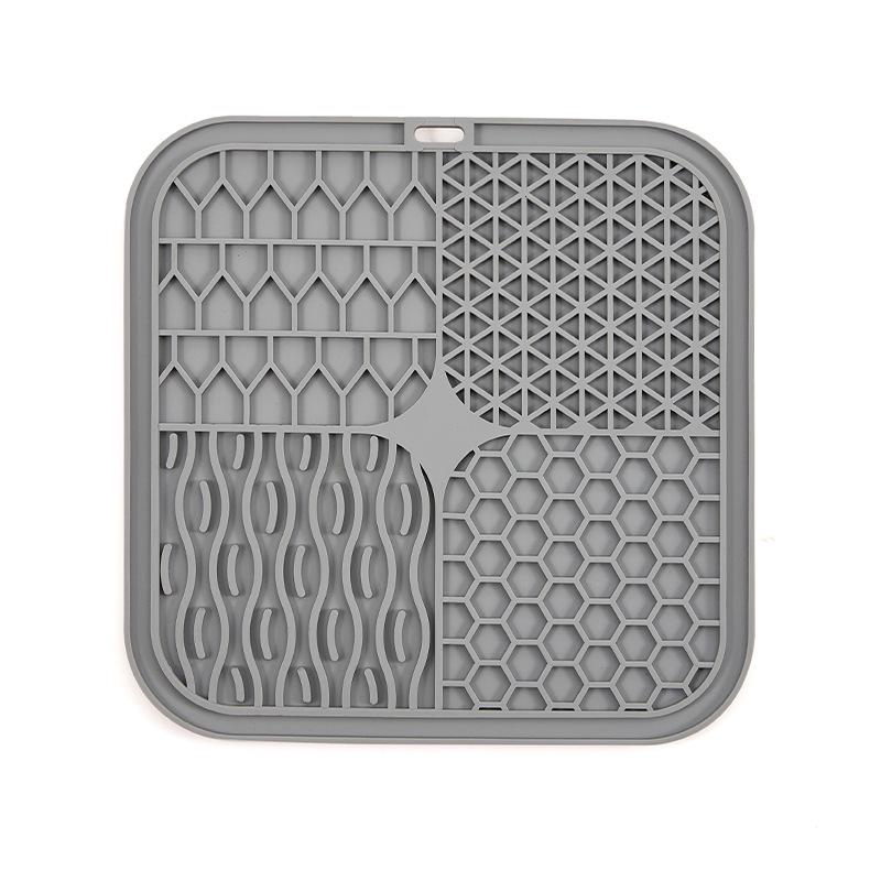 Silicone Lick Pad Slow Feeder Mat with Suction Cups, Food-Grade Pet Feeding Placemat