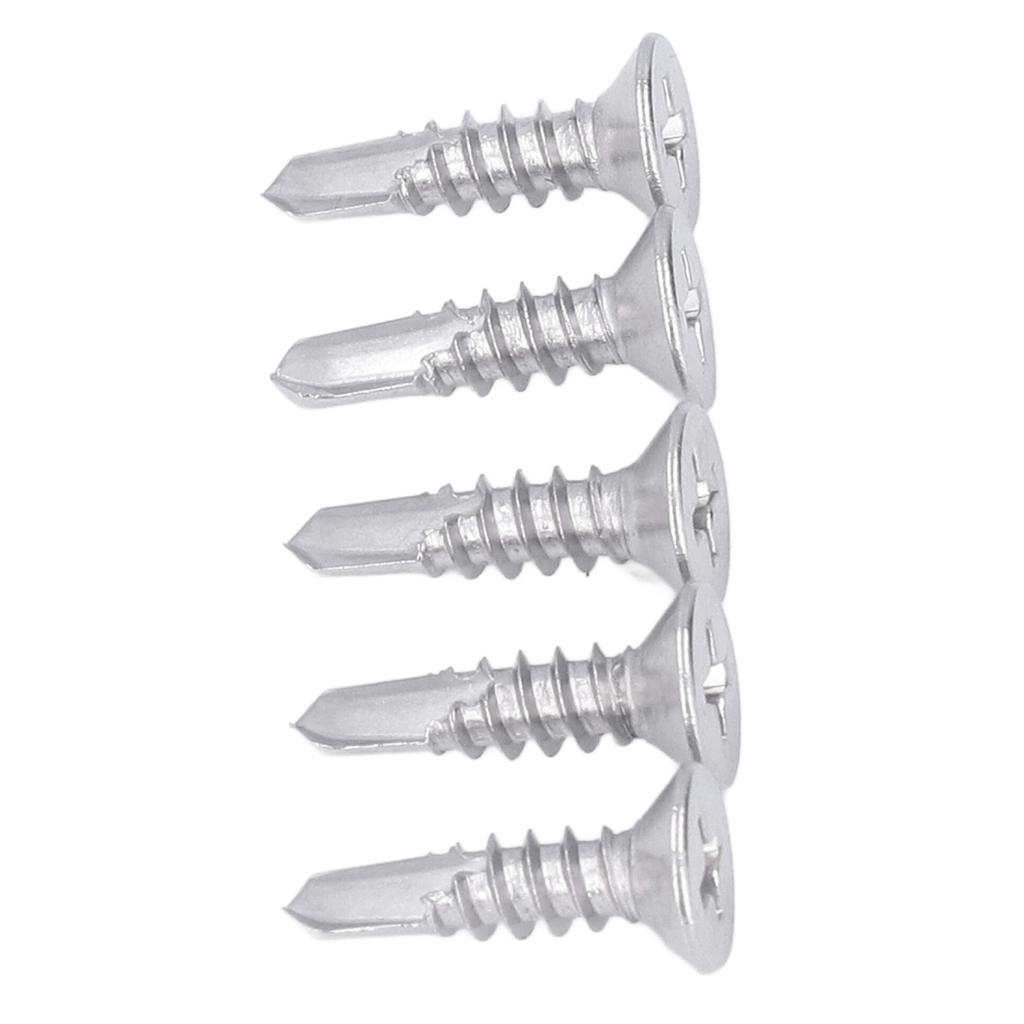 200 szt. Wkręt samowiercący z łbem stożkowym krzyżakowym, stal nierdzewna 410, 19 mm długość nominalna, M4.8?16