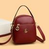 Soft Leather Multi-compartment Mom Bag Single-shoulder Crossbody Bag Simple and Large-capacity Single-shoulder Bag