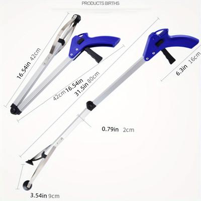 Erreichen Pick Up Tool Clamp Müll Grabber Aluminium Legierung Hause Tragbare Faltbare Erreichen Stick Lange Arm Praktische