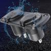Waterproof Double USB A 4.8A Charging Panel for Vehicles and Boats with Real Time Voltage Display and Safety Functions